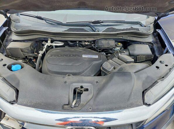 5FNYF6H97KB020791 2019 HONDA PILOT Blue Vista del compartimento del motor