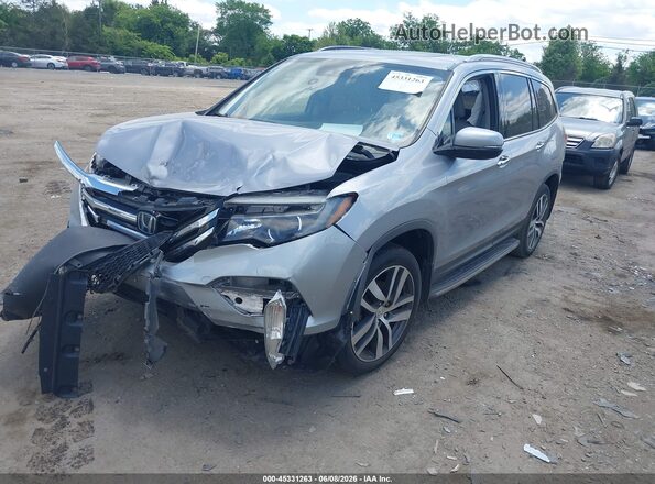 5FNYF6H98JB005649 2018 HONDA PILOT Серебряный Передняя левая четверть