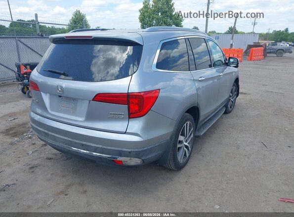 5FNYF6H98JB005649 2018 HONDA PILOT Серебряный Задняя правая четверть
