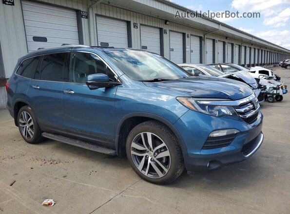 5FNYF6H98JB010494 2018 HONDA PILOT Blue Передня права чверть