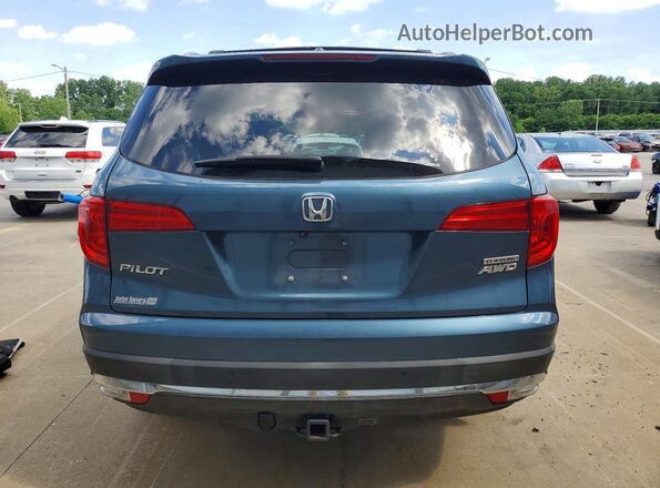 5FNYF6H98JB010494 2018 HONDA PILOT Blue Вид ззаду