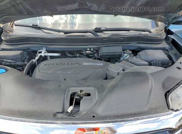 5FNYF6H98JB010494 2018 HONDA PILOT Blue Вид підкапотного простору
