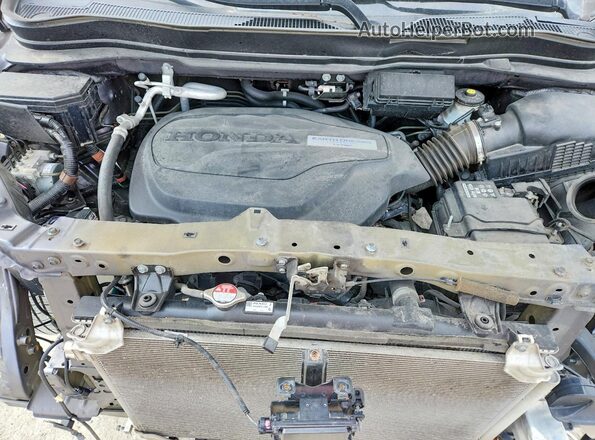 5FNYF6H98KB004003 2019 HONDA PILOT Gray ძრავის განყოფილების ხედი