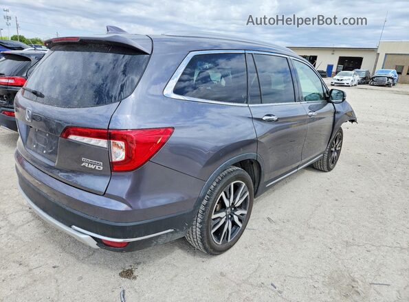 5FNYF6H98KB004003 2019 HONDA PILOT Gray უკანა მარჯვენა