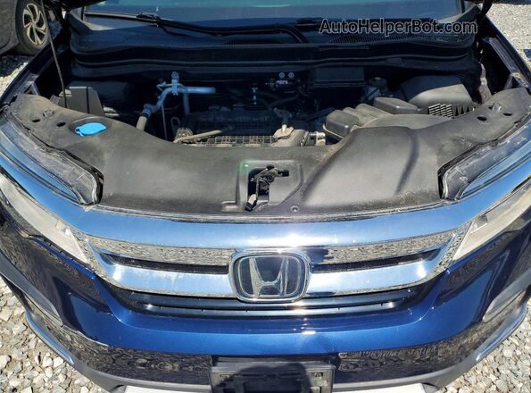 5FNYF6H98MB014808 2021 HONDA PILOT Blue ძრავის განყოფილების ხედი