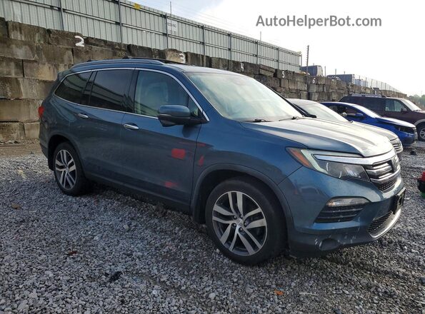5FNYF6H9XHB052465 2017 HONDA PILOT Blue Передня права чверть