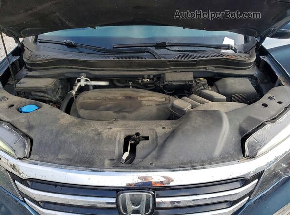 5FNYF6H9XHB052465 2017 HONDA PILOT Blue Вид підкапотного простору