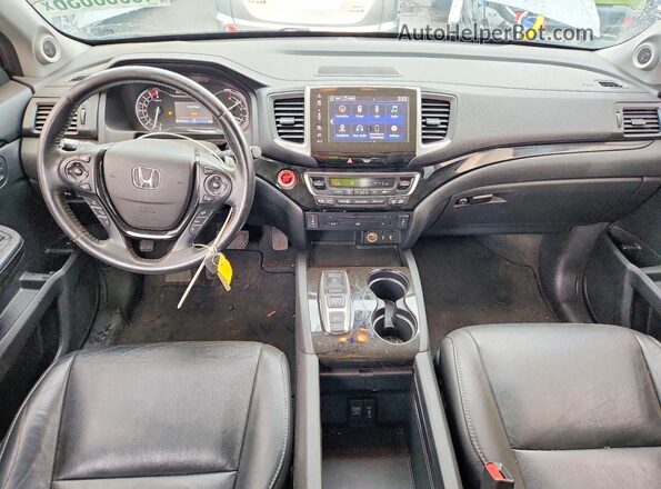 5FNYF6H9XJB009489 2018 HONDA PILOT Gray Widok deski rozdzielczej