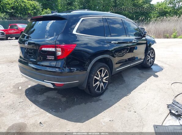 5FNYF6H9XKB098319 2019 HONDA PILOT Black Trasero derecho