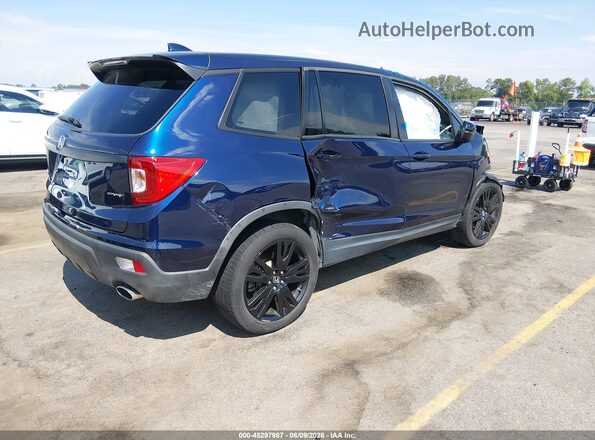 5FNYF7H20KB004098 2019 HONDA PASSPORT Dark Blue უკანა მარჯვენა