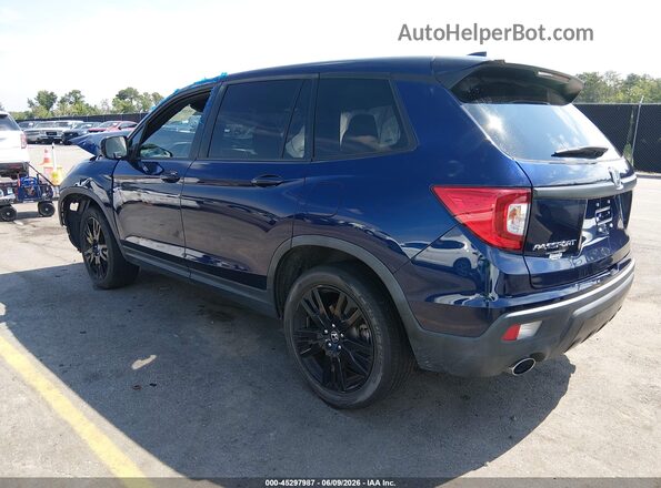 5FNYF7H20KB004098 2019 HONDA PASSPORT Dark Blue უკანა მარცხენა