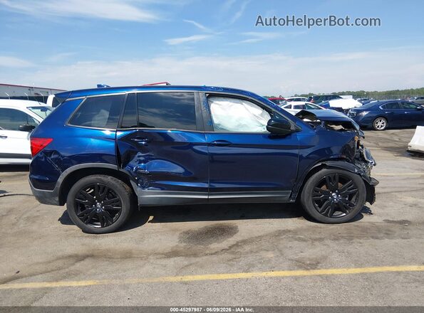 5FNYF7H20KB004098 2019 HONDA PASSPORT Dark Blue სალონის 360-გრადუსიანი ხედი