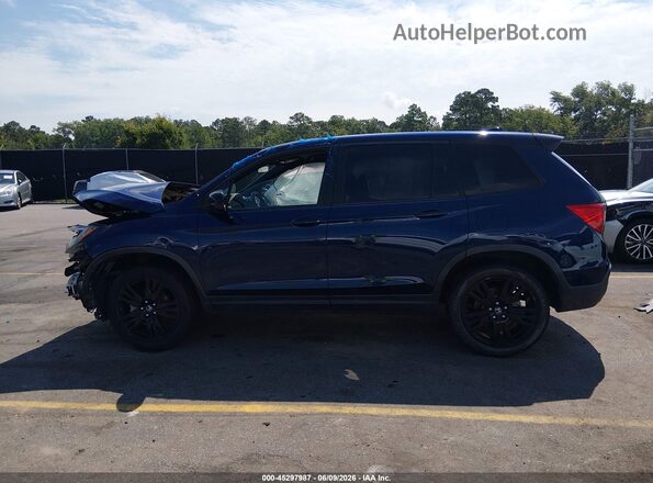 5FNYF7H20KB004098 2019 HONDA PASSPORT Dark Blue 
