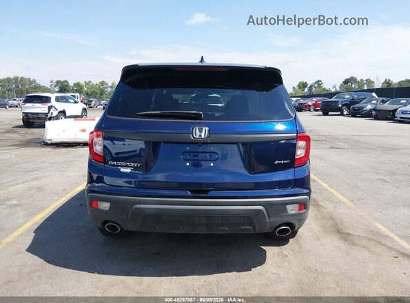 5FNYF7H20KB004098 2019 HONDA PASSPORT Dark Blue 