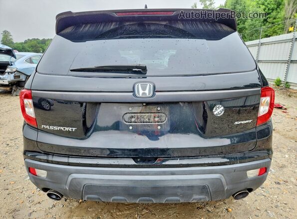 5FNYF7H21KB000559 2019 HONDA PASSPORT Black Հետևի տեսք