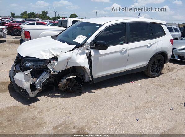 5FNYF7H21MB012875 2021 HONDA PASSPORT White Vista tres cuartos delantera izquierda