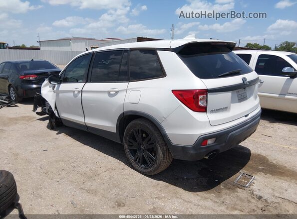 5FNYF7H21MB012875 2021 HONDA PASSPORT White Trasero izquierdo