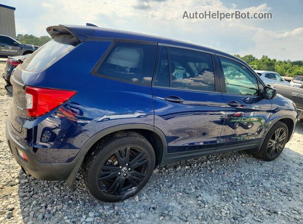 5FNYF7H24KB009997 2019 HONDA PASSPORT Blue Հետևի աջ