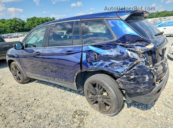 5FNYF7H24KB009997 2019 HONDA PASSPORT Blue Հետևի ձախ