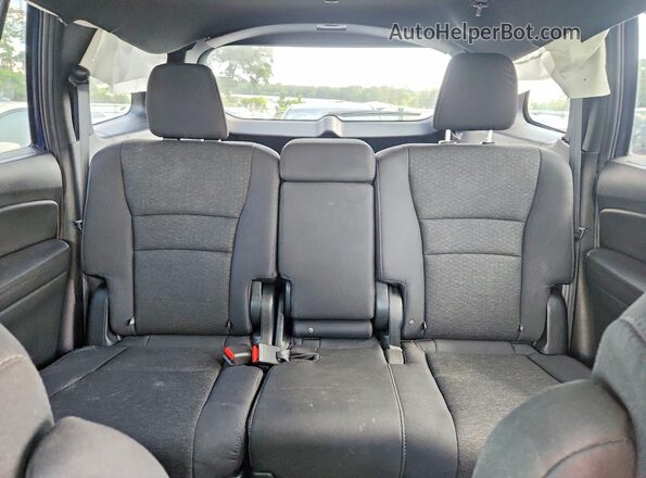 5FNYF7H24KB009997 2019 HONDA PASSPORT Blue Հետևի նստատեղերի տեսք