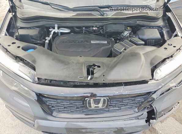 5FNYF7H27KB007077 2019 HONDA PASSPORT Gray Engine compartment view