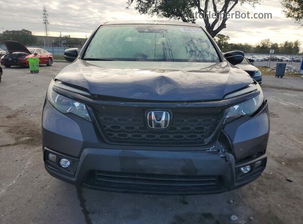 5FNYF7H27KB007077 2019 HONDA PASSPORT Gray Front view