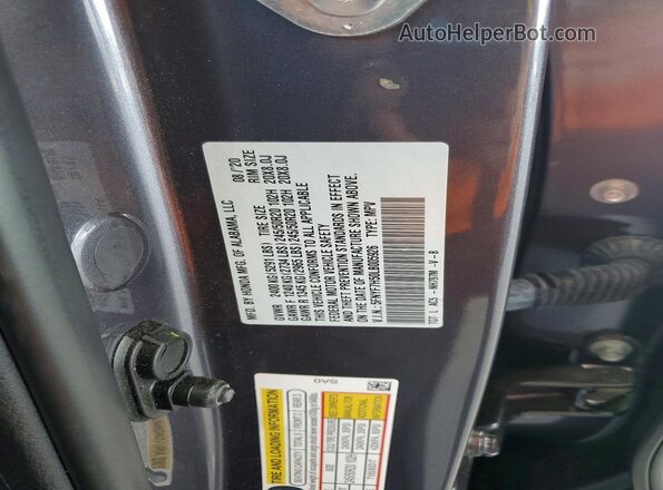 5FNYF7H50LB005926 2020 HONDA PASSPORT Gray Շարժիչի բաժամունքի տեսք
