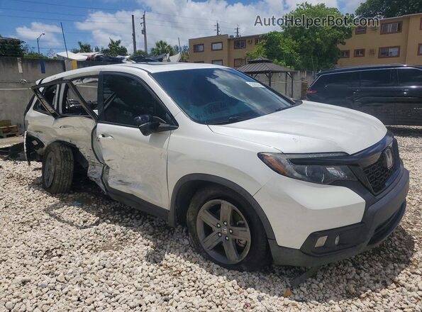 5FNYF7H59LB003317 2020 HONDA PASSPORT White Передня права чверть