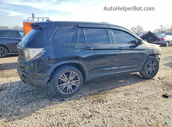 5FNYF7H5XMB011993 2021 HONDA PASSPORT Black Задня права чверть