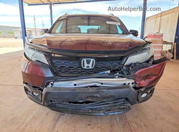 5FNYF7H99MB005766 2021 HONDA PASSPORT Burgundy 