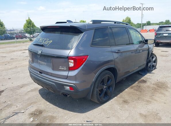 5FNYF8H00LB006035 2020 HONDA PASSPORT Gray Задня права чверть