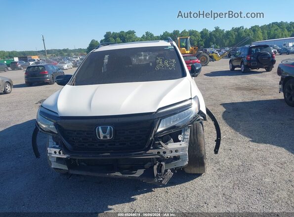 5FNYF8H03KB005377 2019 HONDA PASSPORT White ხელსაწყოთა პანელის ხედი