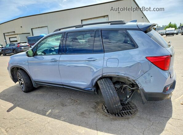 5FNYF8H03NB014519 2022 HONDA PASSPORT Blue Հետևի ձախ