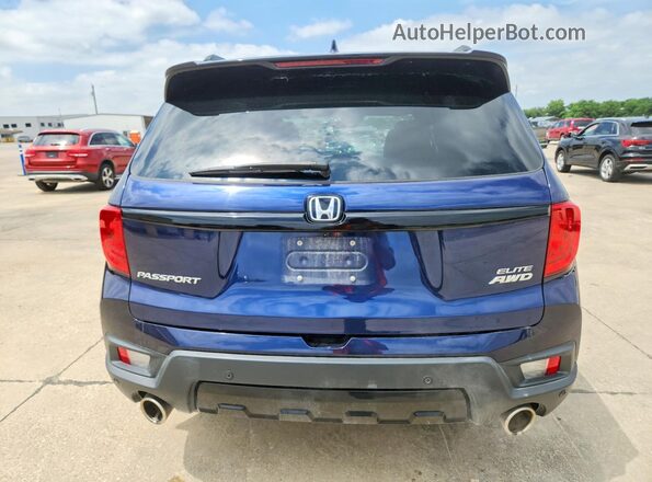 5FNYF8H05PB004691 2023 HONDA PASSPORT Blue Widok z tyłu