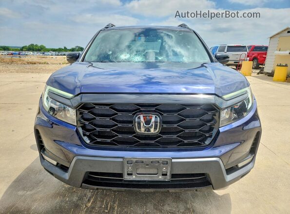 5FNYF8H05PB004691 2023 HONDA PASSPORT Blue Widok z przodu