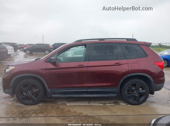 5FNYF8H06KB008077 2019 HONDA PASSPORT Бордовый Панорамный вид салона 360°