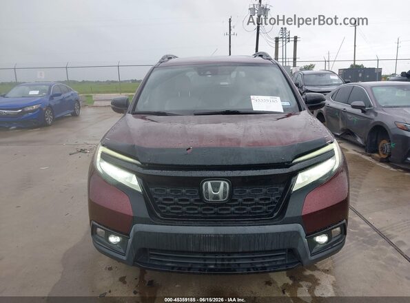 5FNYF8H06KB008077 2019 HONDA PASSPORT Бордовый Вид щитка приборов
