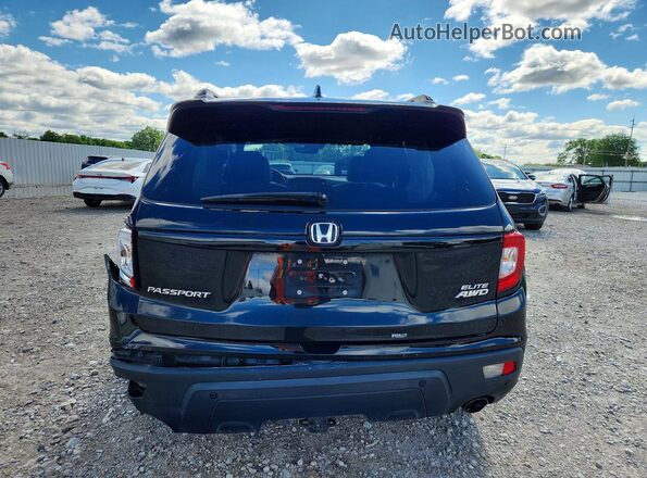 5FNYF8H06MB000564 2021 HONDA PASSPORT Black Widok z tyłu