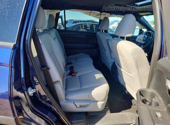 5FNYF8H06NB000744 2022 HONDA PASSPORT Blue Rear seats view