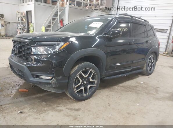 5FNYF8H07NB016967 2022 HONDA PASSPORT Black Przód lewy