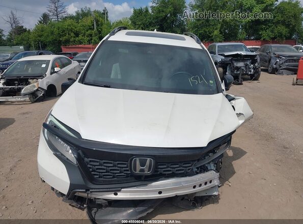 5FNYF8H08KB001521 2019 HONDA PASSPORT White Instrument cluster view