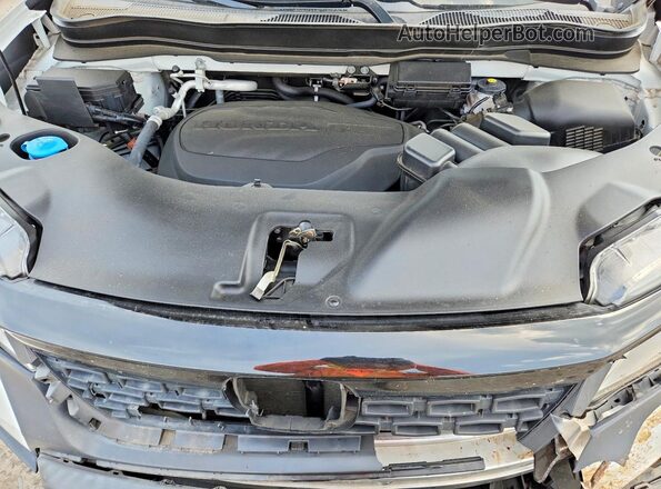 5FNYF8H08MB014725 2021 HONDA PASSPORT White Vista del compartimento del motor