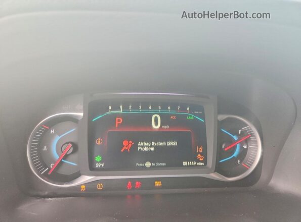 5FNYF8H09KB003133 2019 HONDA PASSPORT Black Սարքավորումների վահանակի տեսք