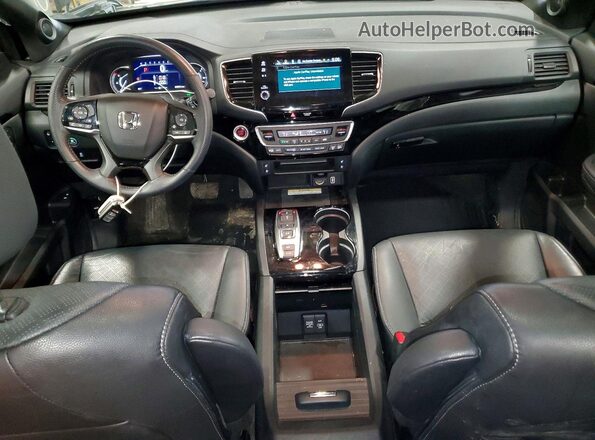 5FNYF8H09NB003685 2022 HONDA PASSPORT Black Вид панелі приладів