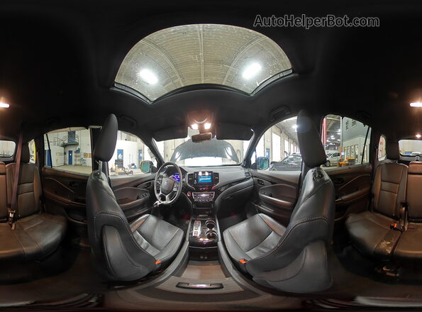 5FNYF8H09NB003685 2022 HONDA PASSPORT Black Панорамний вид салону 360°