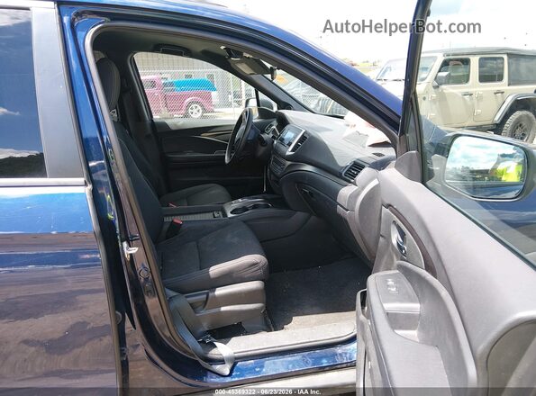 5FNYF8H20KB007248 2019 HONDA PASSPORT Blue წინა სალონის ხედი