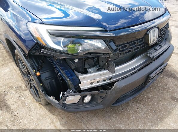 5FNYF8H20KB007248 2019 HONDA PASSPORT Blue წინა ხედი