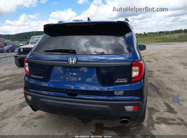 5FNYF8H20KB007248 2019 HONDA PASSPORT Blue 