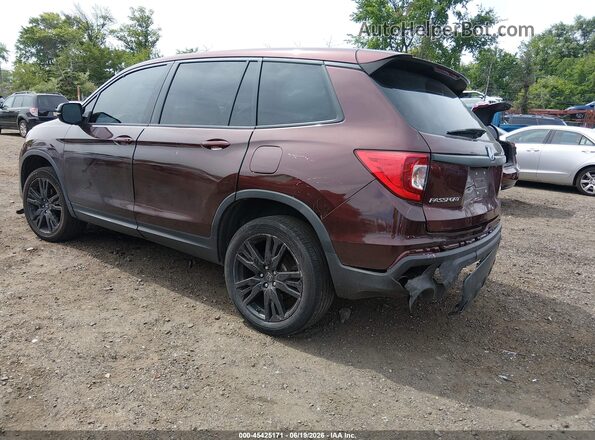 5FNYF8H25KB026541 2019 HONDA PASSPORT Red უკანა მარცხენა
