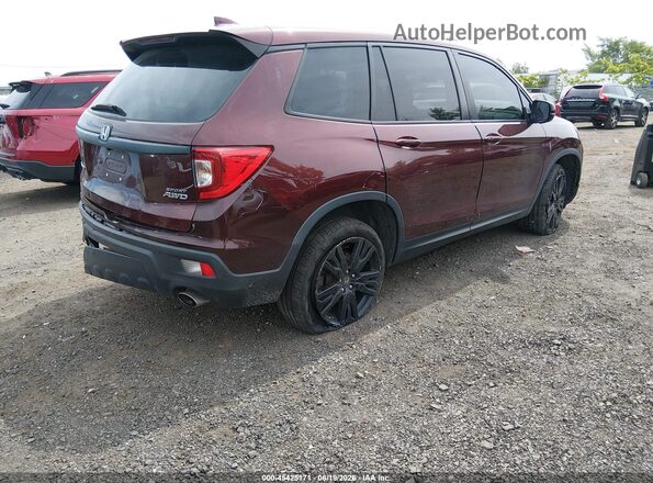 5FNYF8H25KB026541 2019 HONDA PASSPORT Red უკანა მარჯვენა
